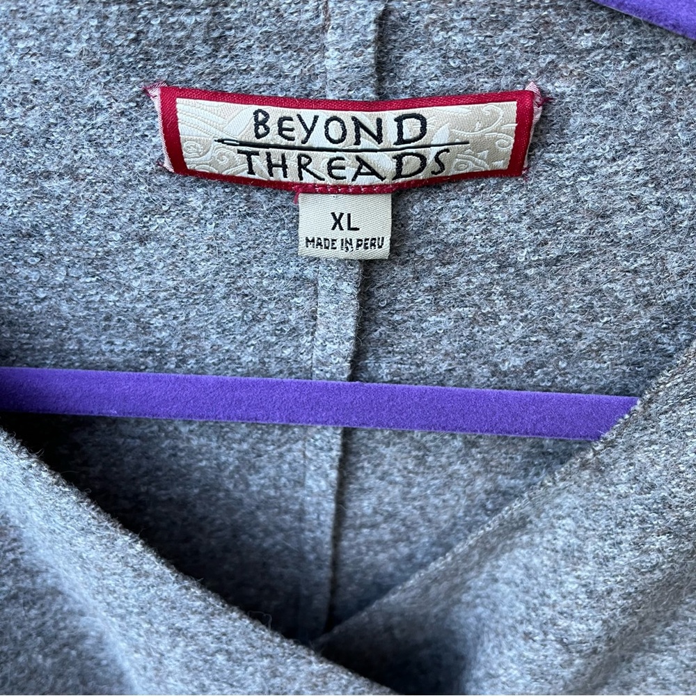 Beyond Threads Alpaca & Wool Button Jacket Coat S… - image 4